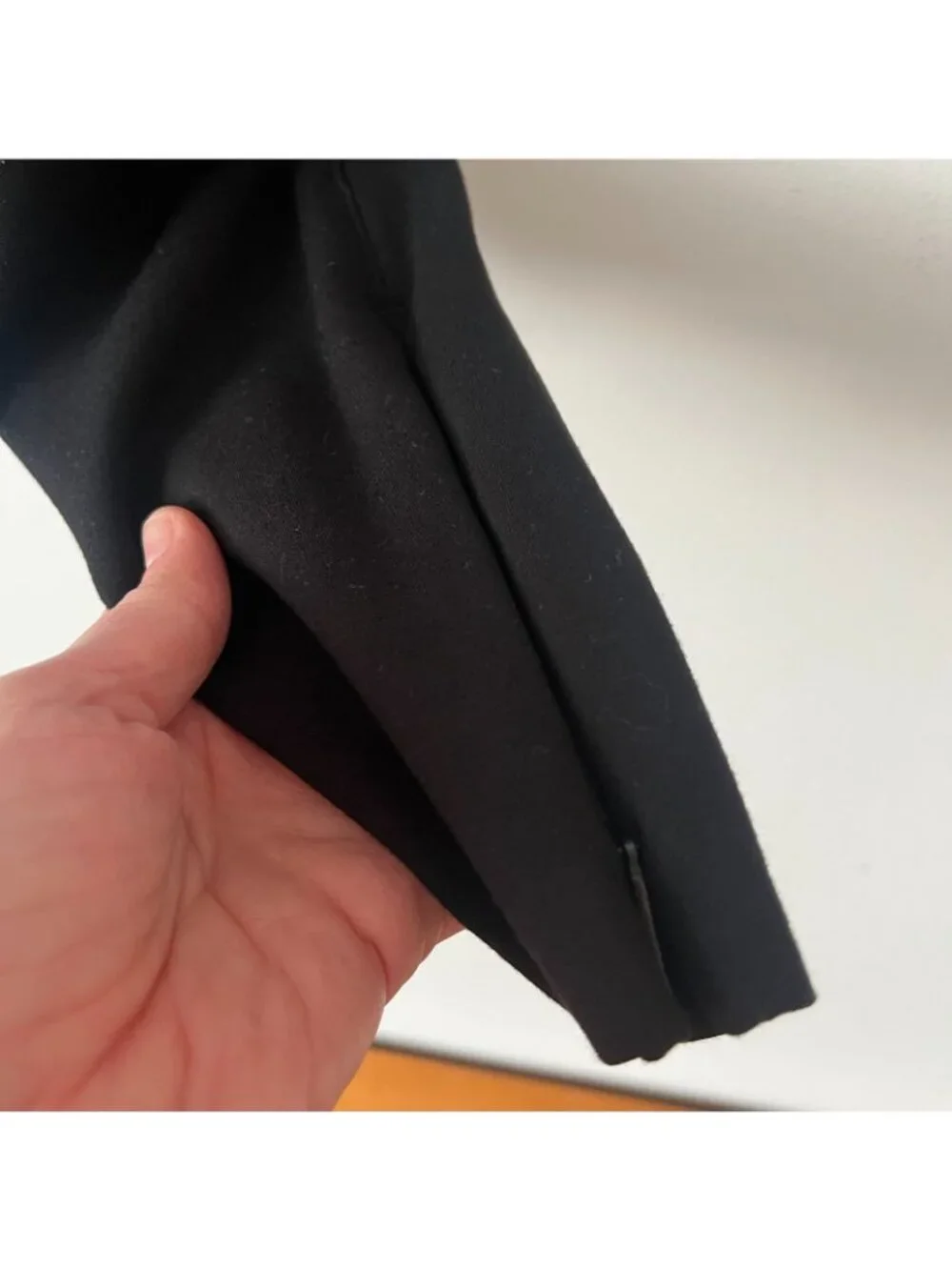 SPANX Super Smooth Perfect Fit Ponte Zip Black Leggings Women's Size Medium
